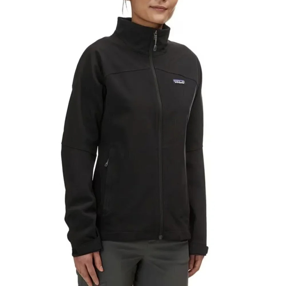 Patagonia Adze Jacket Full Zip Soft Shell Black Color
